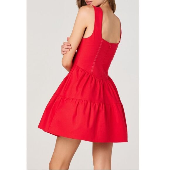ASTR The Label Tiered Stitch Detail Mini Dress New! - Picture 3 of 13